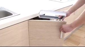 Attach A Trash Hook Up Door Rear Storage Rack Kitchen Waste Rack Cabinet Trash Bag Trash Can Organizer  Keimav