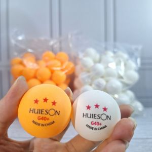 Huieson 100pc Bola pingpong G40 + ABS New material 3 Stars Original Ball tenis meja