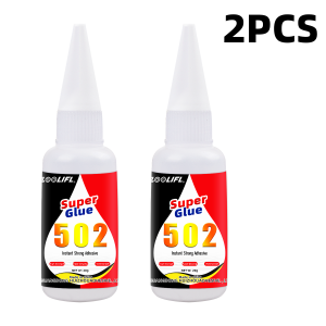LOOLIFL | Strong 502 Super Glue Precise Application with Dropper Fast Curing Instant Adhesive Multi-scene Repair for Handicraft Pottery