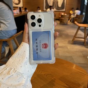 CHUQIAN | Anti-fall & Card Slot Transparent Phone Case