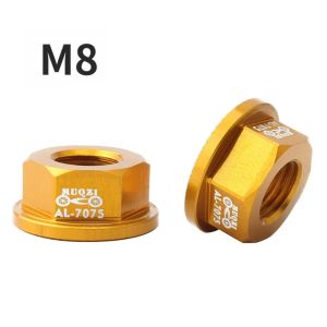 MUQZI | MUQZI M8 7075 Aluminum Flange Hub Nut for Kids Balance Bike Front Rear Wheel Axle Repair Accessory