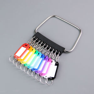 Multi-Purpose Key USB Drive Storage Handheld Ring Home Label Tag Key Disk Lock Classification Tool with Multiple Hooks And 8-Digit Buckle
