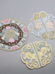 Miếng Vá Thêu Hình Tròn Phong Cách Trung Hoa Mới Cho Quần Jeans Và Quần Áo Miếng Vá Thêu Họa Tiết Dân Tộc Miếng Vá Thêu