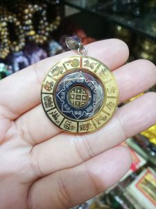 Money Amulet pendant spinning For Good luck Abundance Money Stainless Gold Non-faded.pendant for necklace