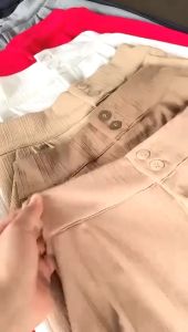 Jennie Knit Pants Celana Kulot Highwaist Knit Kancing Celana Knit Wanita