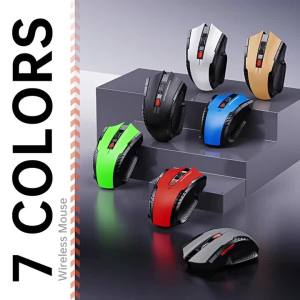 Chuột Bluetooth Không Dây 2.4G 1600DPI 6 Nút Di Động Với Đầu Thu USB Quang Điện Tử Game Thủ Chuột Cho Máy Tính Laptop Phụ Kiện Sạc