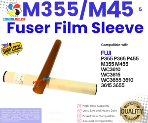 Fuji M355 M455 Fuser Film Sleeve Compatible