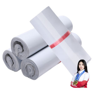 New Thickened White Waterproof Clothing Packaging Bag for Logistics and Express Delivery Customizable Brand Net Source