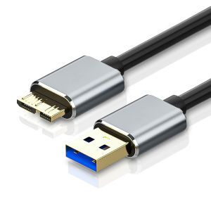 Gold plated USB 3.0 to Micro B Cable Hard Disk 5Gbps Data Transfer Fast Charger Cord for Samsung Toshiba WD Seagate HDD SSD