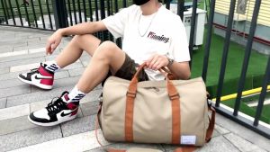 LF กระเป๋าฟิตเนส  รุ่น MB-1018 (M3-211) MHB สำหรับใช้เดินทาง หรือออกกำลังกาย พร้อมช่องแยกใส่รองเท้า จากร้าน Lion Five