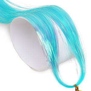 Sparkle Hair Tinsel Rainbow Colored Strands Girls Headwear Hairbinge Hair Laser False Hair Extensions Decor Glitter