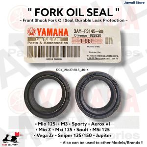 Fork Oil Seal for Mio 125i M3 Sporty Aerox V1 Mio Z Mxi 125 Soul i MSi 125 Vega ZR Sniper 135/150 Jupiter. Yamaha Genuine 3AY-F3145-00 OEM Front Moto Parts