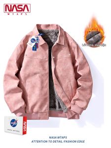 NASA WTAPS | Áo Khoác Bông Thời Trang Phong Cách Retro Ấm Áp