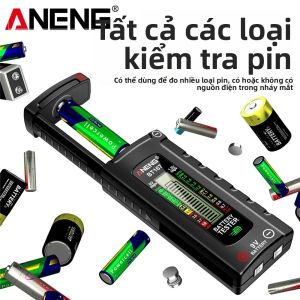 Máy Kiểm Tra Pin ANENG BT167 Máy Đo Điện Áp Màn Hình LCD Dùng Cho Pin AA AAA D 9V 1.5V Pin Nút Dụng Cụ Chẩn Đoán Nguồn Điện Đa Năng