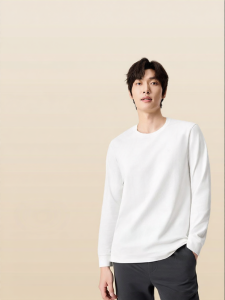 Purcotton | New Autumn Mens Long Sleeve T-Shirt Cotton