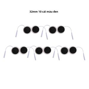 32mm Slim EMS Miếng Dán Điện Cực Gel Tự Dính Miếng Dán Cho TENS Châm Cứu Máy Trị Liệu Kỹ Thuật Số Giảm Đau Máy Mát Xa Cơ Thể Phụ Kiện