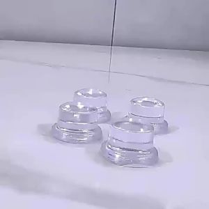 Clear Door Stopper Bumper Soft Silicone Adhesive Door Knob Protector Silent Anti-Collision Pad for Wall Furniture Home Office