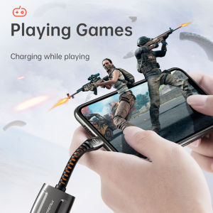 【2023 Hot Spot live broadcast】 Mcdodo AUX Audio Lightning Adapter Cable for 3.5 Mm Audio Jack Converter Headphone Splitter Splitter for iphone 14 pro max IPhone 13 12 11 Pro X XR X 8 7 6 5 6S OTG Adapter (Using Microphone In Games)