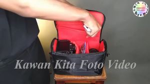 PRODUK UNGGULAN - KUALITAS TERDEPAN - TaffSTUDIO EOS Tas Selempang Kamera DSLR for Canon Nikon - A1705