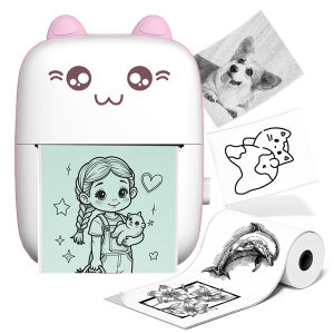 เครื่องพิมพ์ความร้อนขนาด 58 มม. เครื่องพิมพ์พกพาขนาดเล็ก BT ความละเอียด 200dpi เครื่องพิมพ์ฉลากภาพถ่าย เครื่องพิมพ์บันทึกข้อความ/ป้ายชื่อ/ป้ายคำถามผิด สำหรับใช้ในบ้าน/โรงเรียน/สำนักงาน