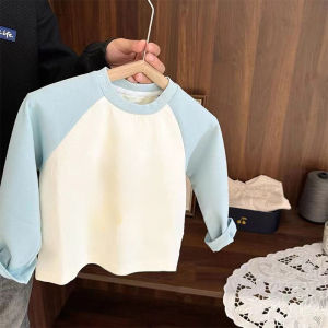 Ultraman Cartoon Print Long Sleeve T-Shirt Pure Cotton Childrens Versatile Base Shirt Casual Fashionable Trendy Top for Kids