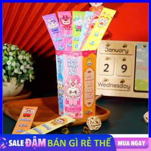 Bao Lì Xì Rút Gieo Quẻ Phát Tài Lộc Tết 2024 Giáp Thìn - Bao Lì Xi Que - Bao Lì Xi Gieo Quẻ Hottrend In Bóng Cao Cấp Hộp 12 Thẻ Rút