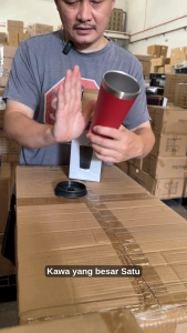 AIR ISI Kool Chillin Mug Stainless Steel Straw Thermos Tumbler 473ml Customize Name with Gift Box Event Gift