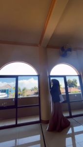 Abaya Turki Katun Wolfis Putih: Nyaman & Elegant