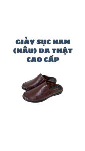 Giày Sục Nam Da Thật Màu Nâu Cacao Việt Hưng – Sự Kết Hợp Giữa Sự Thoải Mái Và Lịch Lãm