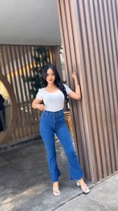 HighWaist Loose Jeans | Celana Panjang Wanita Jeans Cutbray Flare Bahan Premium