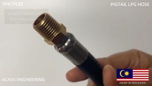 LPG GO Vinciflex Vapor Pigtails High Pressure Hose 2ft Sirim Approved