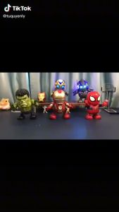 Đồ chơi robot Iron Man Bumblebee Optimus... dance hero nhảy múa vui nhộn có nhạc và đèn cho bé