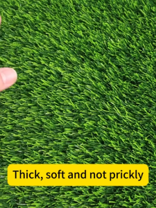 Premium Artificial Grass Green Carpet 30MM Fake Lawn Turf Mat with Dewatering Hole safe garden decoration Lawn Carpet Turf Mat with Dewatering Hole harmless and safe garden decoration Grass Green