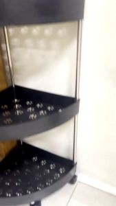 ชั้นวางของเข้ามุม ชั้นวางในห้องน้ำ สแตนเลส ตั้งพื้น อเนกประสงค์ รุ่น BH | Replica Shop