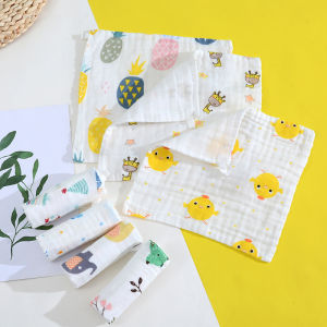 Pure Cotton Muslin Square Towel Baby Saliva Towel Newborn Face Wash Small Towel Kindergarten Face Towel Class a