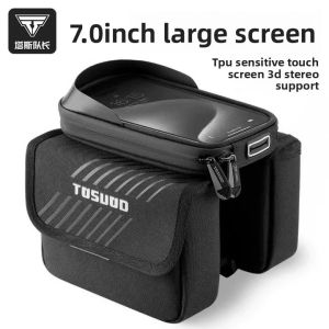 TOSUOD | Bike Handlebar Phone Bag Bilateral Storage Bag