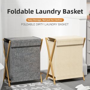 Foldable Washable Covered Laundry Basket
