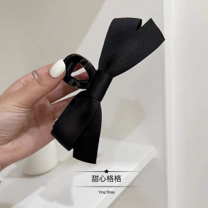 Elegant Black Butterfly Knot Hair Clip Princess Style Updo Shark Jaw Hair Claw Back of Head Hair Accessories Fashionable Hairpins