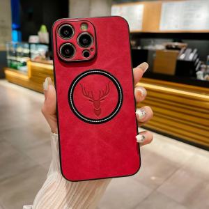 Luxury Ultra-Thin Leather Magsafe Wireless Charging Phone Case For iPhone 11 12 13 14 15 Pro Max Plus X Xs XR Back Cover Luxury Leather Phone Case For iPhone 12 13 14 15 Pro Max 15 Plus For Magsafe Wireless Charging Anti-Drop Cover