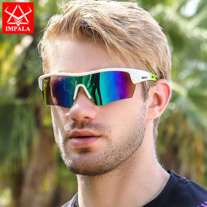 IMPALA QT2041W แว่นกันแดดแฟชั่นสำหรับผู้ชายสไตล์กีฬาแว่นตาปั่นจักรยาน UV400 TAC เลนส์