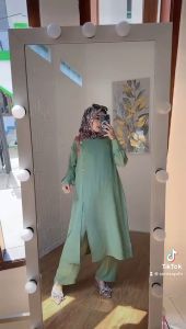 CM callista Oneset / Setelan Muslim Wanita Long Tunik Full Kancing LD 116 / One Set Jumbo Crinkcle Polos Divya Oneset size M L XL XXL