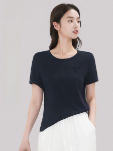 MiiOW | Cotton Linen Short Sleeve T-Shirt Women Loose Round Neck Half Sleeve Summer New Style Simple Match Daily Wear Pure Color Top