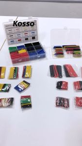 Kosso 560 ชิ้น ปลอกหุ้มสายไฟ Wiretection sleeve ท่อหดสายไฟ ท่อหดความร้อน หุ้มสายไฟ หลายขนาด ท่อหดหุ้มสายไฟ ฉนวนหุ้มสายไฟ สายชาร์จ สายไฟ ท่อหด #440 FSA
