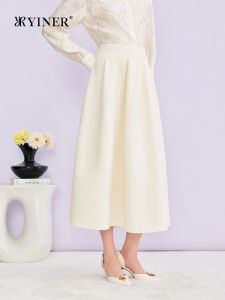 YINER | French Elegant Texture Reducing Age All-match Skater Skirt