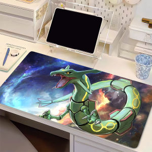 Potdemiel | Anime Mouse Pad P-Pokemon Rayquaza Gamer Computer Desk Mat Modern Table Keyboard Laptop Carpet XXL Gaming Mousepad For Best Gift