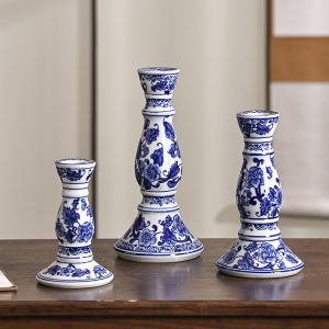 GUANGMANZHI | Chinese Blue and White Porcelain Luxurious Candle Holder