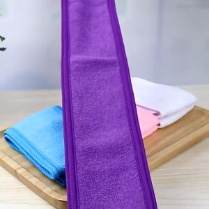 1 PCS Korean Style Velcro Wash Face Headband Double Layer Adjustable Elastic Sports Headband Cloth Headband