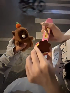 CANAMEK 1 Bộ mô phỏng vai trò chơi dâu tây bánh pudding Đồ chơi thực phẩm bánh cho ăn Prop giáo dục sớm Nhật Bản chơi nhà đồ chơi cho bạn bè