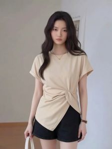 AIYITI | Stylish Ruffled Short Sleeve T-shirt for Plus-size Women