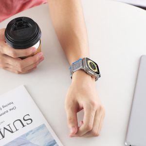 Trail loop+leather for Apple watch ultra2 band 46mm 49mm 44mm 40mm 45mm 41mm 38mm 45 mm 42 bracelet iWatch Ultra series 10 9 8 7 6 5 4 3 se  strap